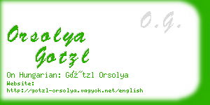 orsolya gotzl business card